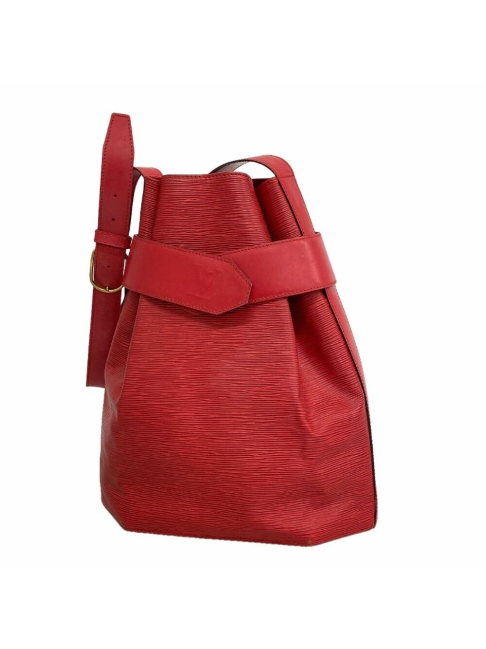 Louis Vuitton Shoulder Bag Epi Sac D'epaule GM Castilian Red